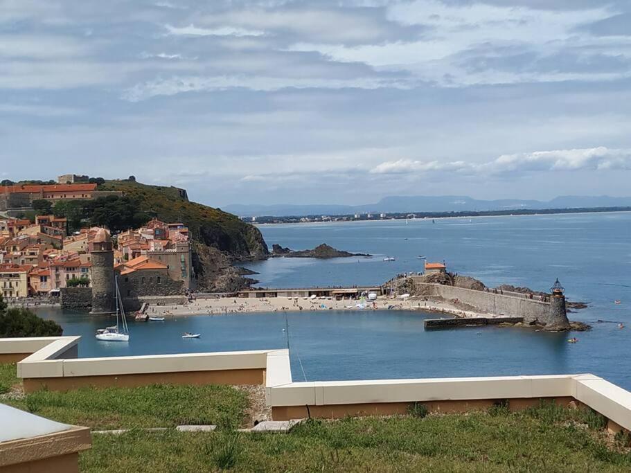 Location Vue Mer Du Samedi Au Samedi, Clim, Parking, Piscine, Plage Collioure Eksteriør billede